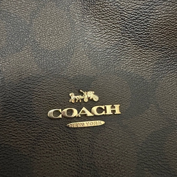 Coach Signature Brown and Red Hobo Bag - Picture 6 of 7